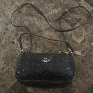 Black coach crossbody bag